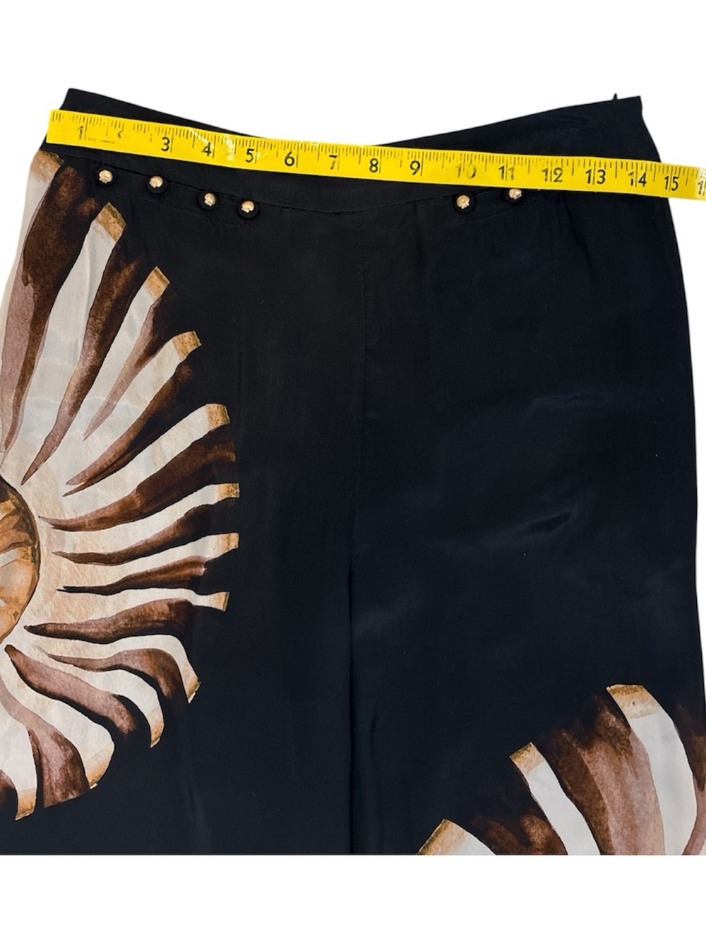 NWT, Farm Rio Ammonite Placed Print Wide Leg Pants size Medium - Picture 7 of 9